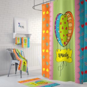 Personalized Funky Colorful Shower Curtain