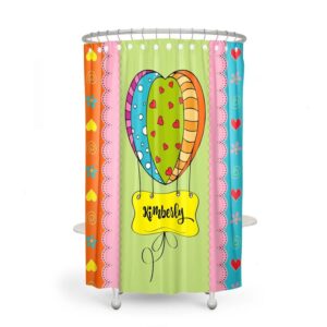Personalized Funky Colorful Shower Curtain