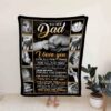 Personalized Hand Holding Quilt Blanket For Dad - Home Decoration