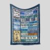 Personalized I Love You Dad Quilt Blanket - Great Gifts for Family