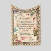 Personalized Letter Quilt Blanket For Brother - Great for Home Decoration