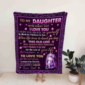 Personalized Letter Quilt Blanket For Daughter - Great Gifts for Family