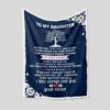 Personalized Name Dad Quilt Blanket For Daughter From Mom - Sofa Blanket