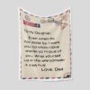 Personalized Name Dad Quilt Blanket For Daughter - Great Gifts for Family