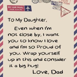 Personalized Name Dad Quilt Blanket For Daughter - Great Gifts for Family
