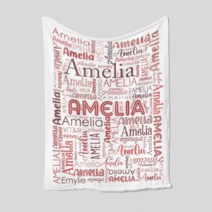 Personalized Name Monogrammed Quilt Blanket - Cozy Family Gift