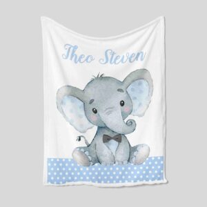 Personalized Name Quilt Bedding Set - Cute Baby Boy Blanket