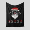 Personalized Pop Claus Quilt Blanket - Custom Hand With Name, Grandpa or Christmas Gift