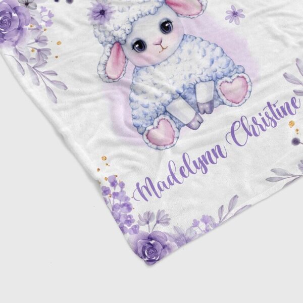 Personalized Sheep Quilt Blanket - Custom Baby Girl, Family or Suitable for Home Decoration