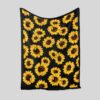 Personalized Sunflower Quilt Blanket - Baby, Family, Birthday Gifts or Christmas
