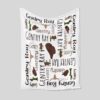 Personalized Western Baby Quilt Blankets - With Name for Boys, Cowboy Print or Great Gifts for Family