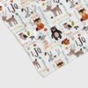 Personalized Woodland Animal Quilt Blanket - Custom Baby Boy or Girl, Bear, Fox, Owl, Deer, Rabbit or Home Decoration