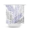 Purple Gray Bathroom, Lavender Bathroom, Palm Tree Shower Curtain, Tropical Bathroom, Guest Bathroom, Botanical Bath Curtain