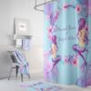 Purple Mermaid Shower Curtain for Bathroom Decor, Home Decor
