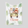 Safari Nursery Theme Quilt Blanket - Custom Baby, Lion, Elephant, Giraffe, Zebra or Great Gifts for Family