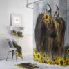 Scottish Highlander Shower Curtain for Bathroom Decor, Home Decor
