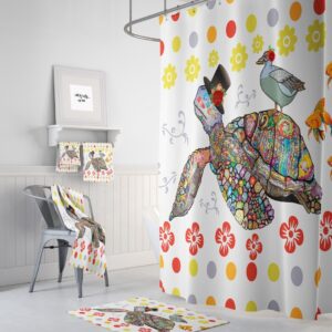 Sea Turtle Shower Curtain for Bathroom Decor, Home Decor