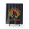 Shower Curtain Bigfoot Search Team for Bathroom Decor, Home Decor