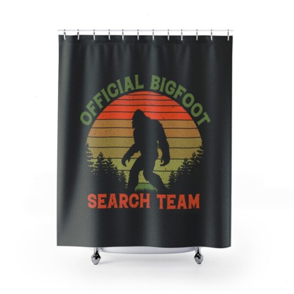 Shower Curtain Bigfoot Search Team for Bathroom Decor, Home Decor