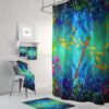Shower Curtain, Boho Decor, Dragonfly for Bathroom Decor, Home Decor