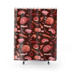 Shower Curtain Meat You Steaking Me Crazy