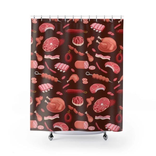 Shower Curtain Meat You Steaking Me Crazy