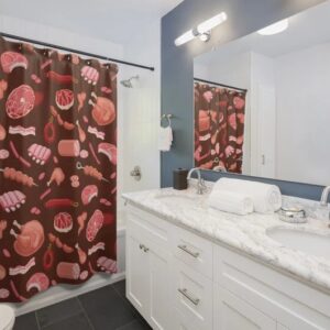 Shower Curtain Meat You Steaking Me Crazy