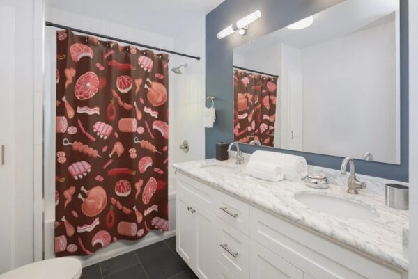 Shower Curtain Meat You Steaking Me Crazy