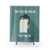 Shower Curtain Toilet Paper Adult Humor for Bathroom Decor, Home Decor
