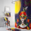 Sugar Skull Woman Shower Curtain for Bathroom Decor, Home Decor