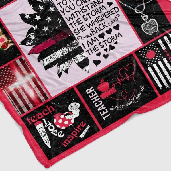 Teacher Life Quilt Blanket - Happy Teacher Day Gift, Lover, Happy Retired, Christmas Gift or Perfect for Bedroom Decor