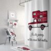 Vintage Camper Personalized Shower Curtain