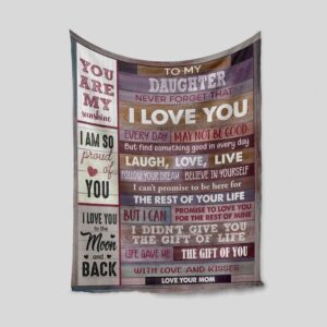 Vintage Personalized Quilt Blanket For Daughter - Great for Home Decoration